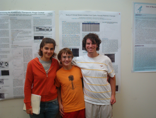 students and their poster