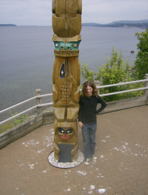 This totem at Powell River was quite tall