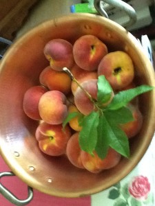 Copper Pot and Peaches